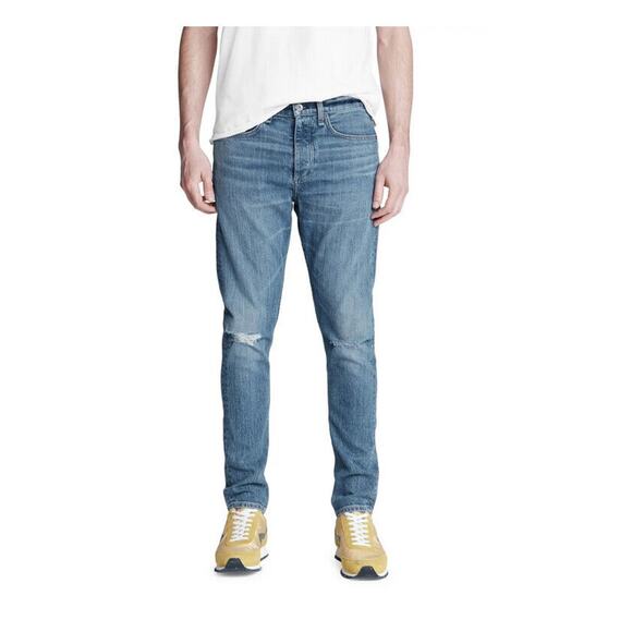 rag & bone Fit 1 Authentic Stretch Skinny Jeans Townsend Hole Size 32x32 - Picture 1 of 1